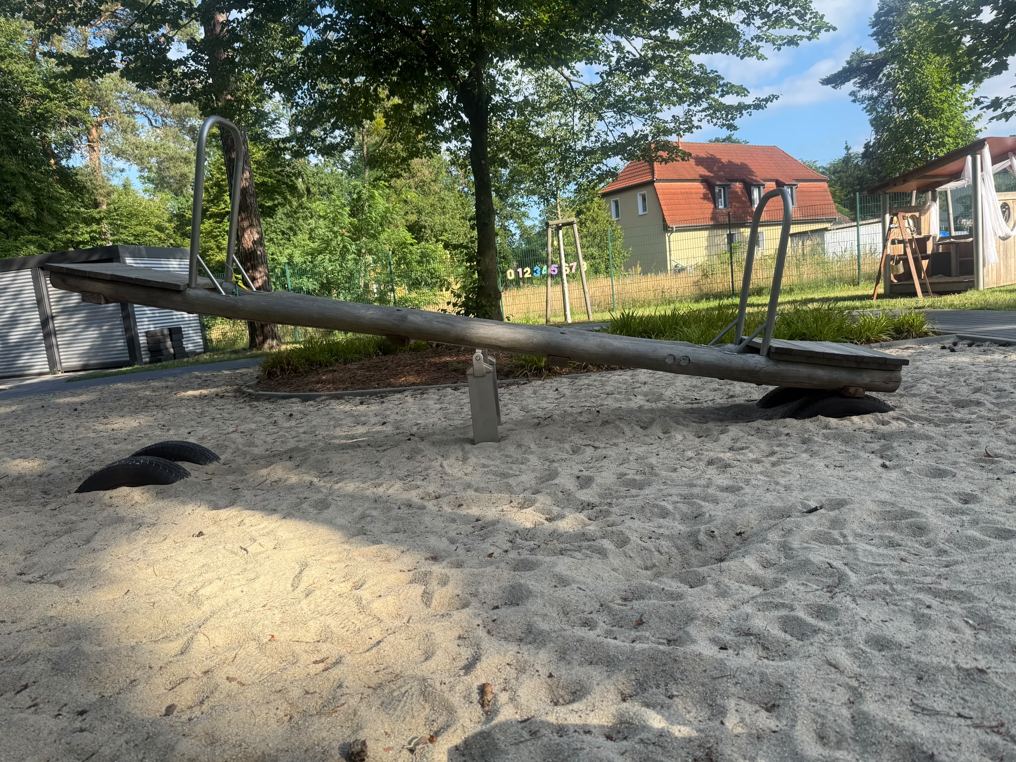 Wippe auf dem Außengelände